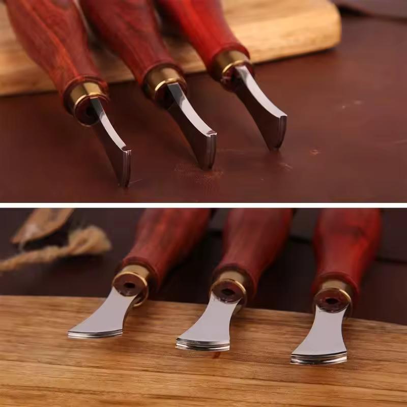 Leatherwork Edge Creaser - 4 pezzi di utensili per creare