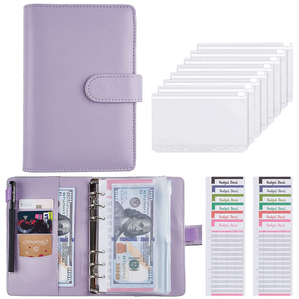 Leather Work Diary - Set di buste per contanti per