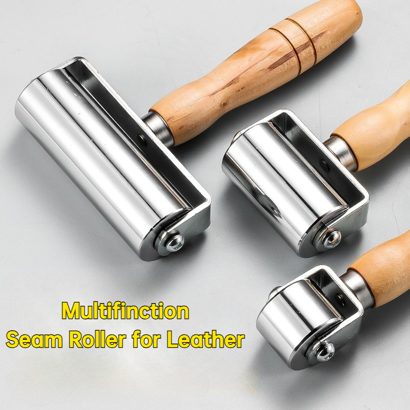 Leatherwork Edge Creaser - Set di 3 Rulli per Bordi