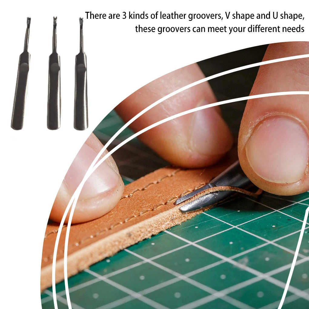 Kit di 3 attrezzi per scanalat - Leatherwork Edge Creaser recensione e prezzo